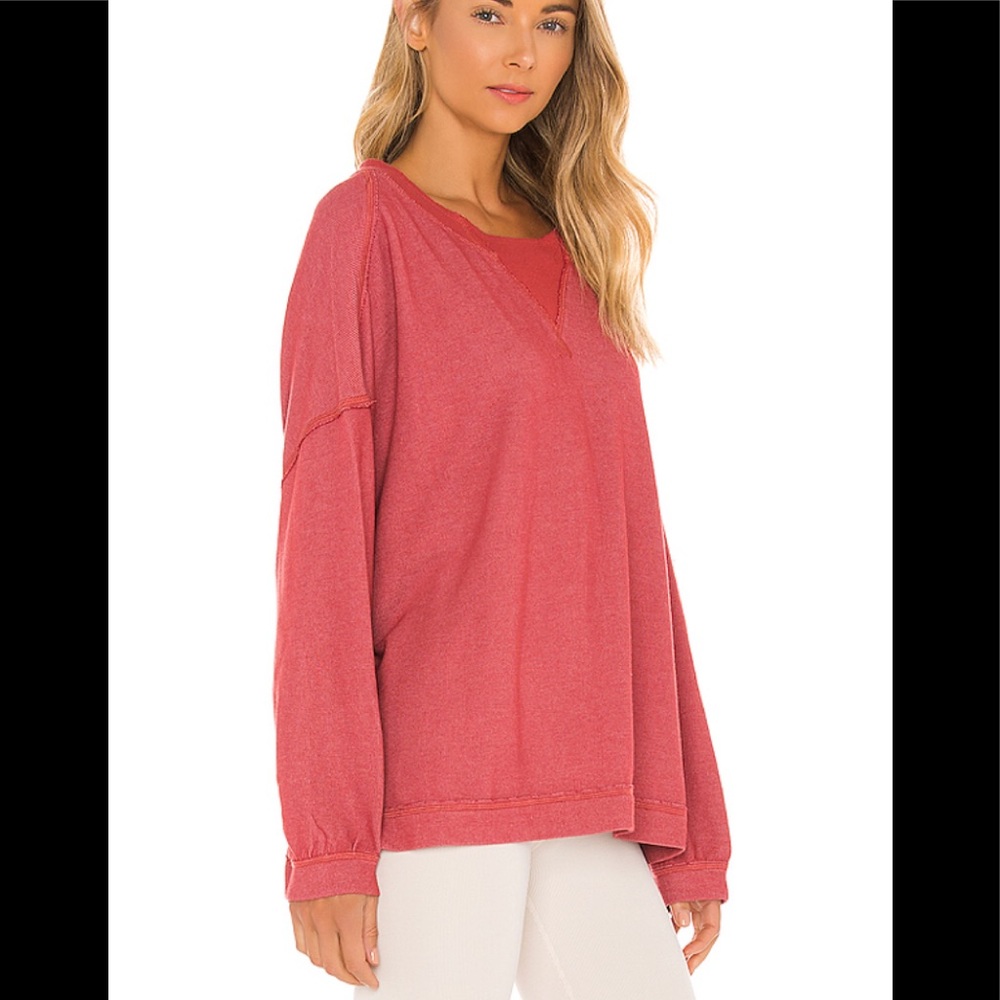 🔥NWT FP MOVEMENT RUGBY SOLID LONGSLEEVE PULLOVER